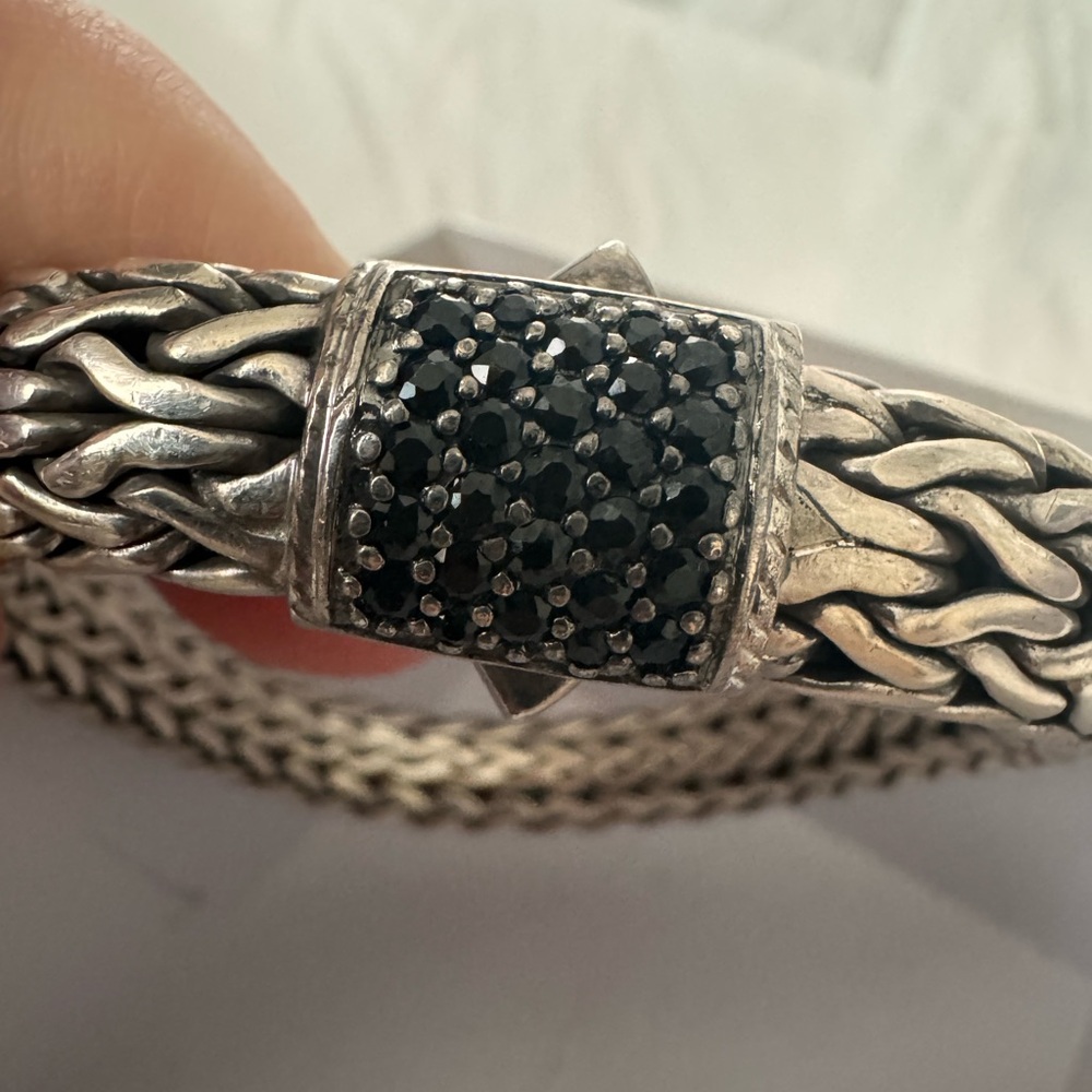 Black sapphire John hardy men’s bracelet large